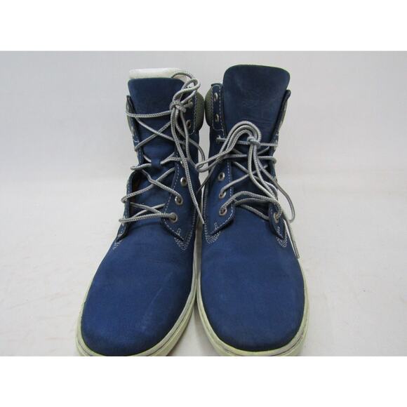 Timberland Mens Size 10.5 M Blue Leather Laces Ankle Caual Shoes main image 6